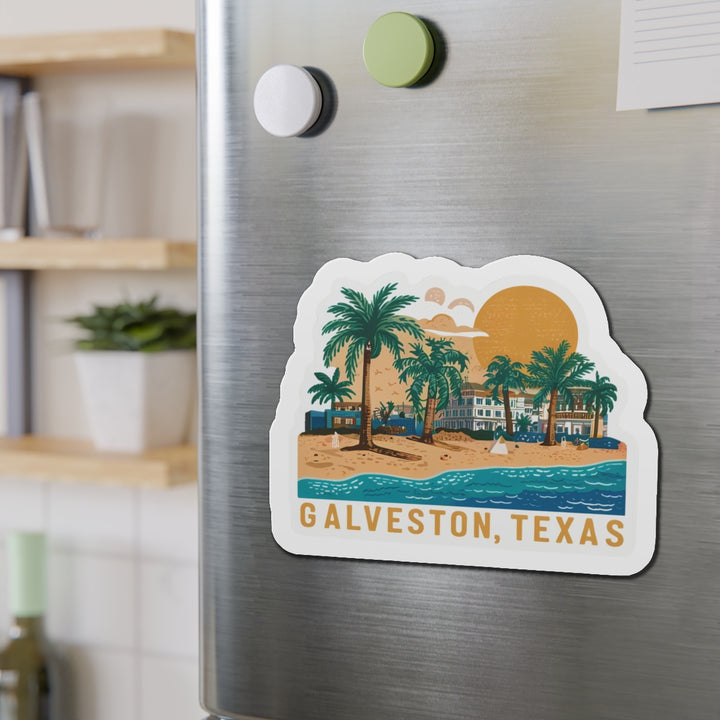 Die-Cut Magnets - Galveston Texas