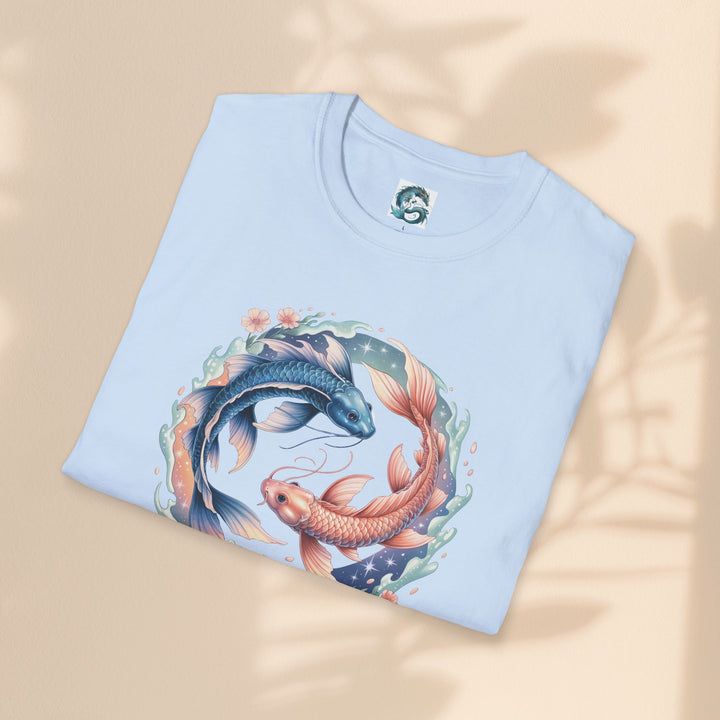 Pisces Zodiac T-Shirt, Softstyle Tee, Astrological Gift, Horoscope Apparel, Birthday Gift for Pisces, Astrology Merch