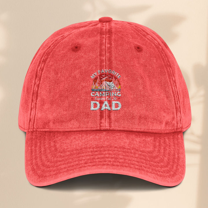 Vintage Embroidered Baseball Cap for Camping Dads