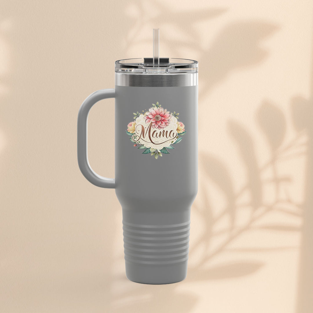 Floral Insulated Travel Mug for Moms - 40oz