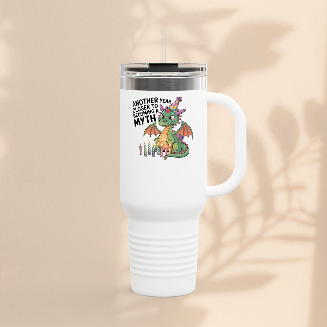Dragon Insulated Travel Mug, 40oz, Dragon Birthday Tumbler