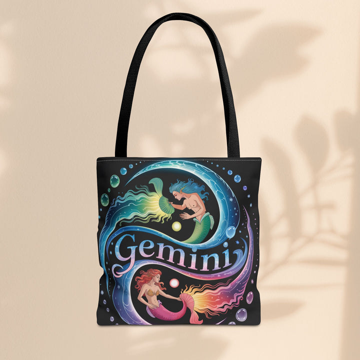 Gemini Zodiac Tote Bag - Colorful Astrology Bag, Gift for Astrology Lovers, AOP Tote for Geminis, Horoscope Design, Birthday Gift