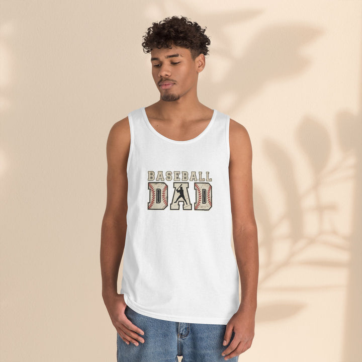 Baseball Dad Unisex Heavy Cotton Tank Top - Perfect for Summer BBQs and Game Days