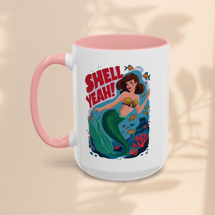 Accent Coffee Mug (11, 15oz) - Shell Yeah