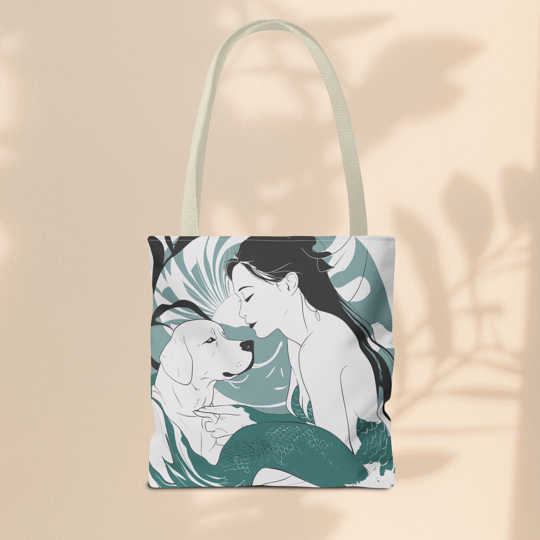 Tote Bag  - Japanese Mermaid with Dog