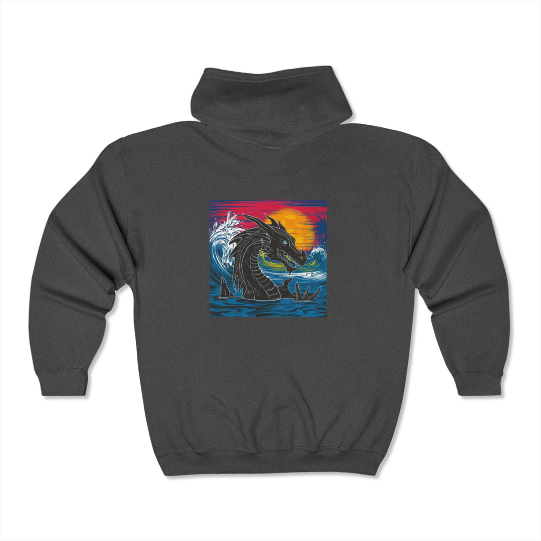 Unisex Heavy Blend™ Full Zip Hooded Sweatshirt - Conquering Dragon