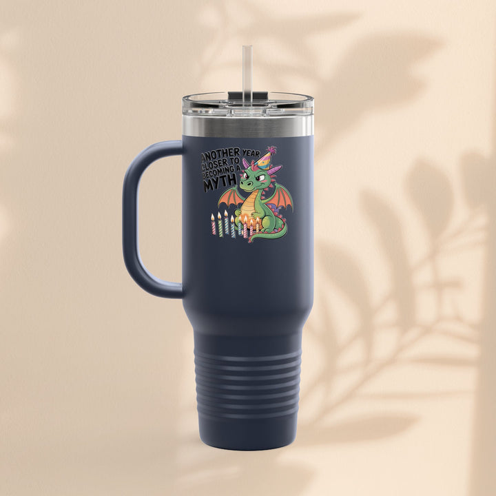 Dragon Insulated Travel Mug, 40oz, Dragon Birthday Tumbler