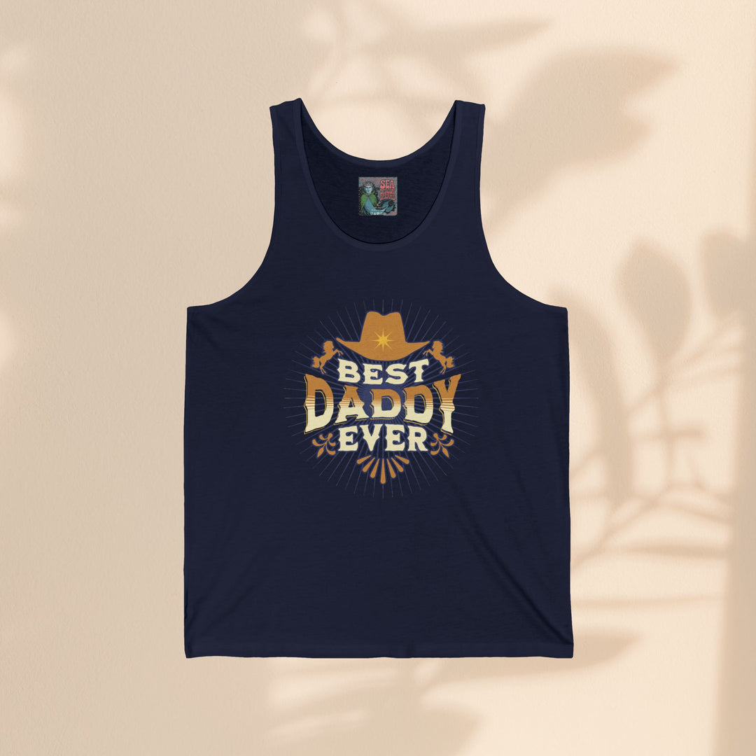 Best Daddy Ever Unisex Jersey Tank - Ideal Father's Day Gift