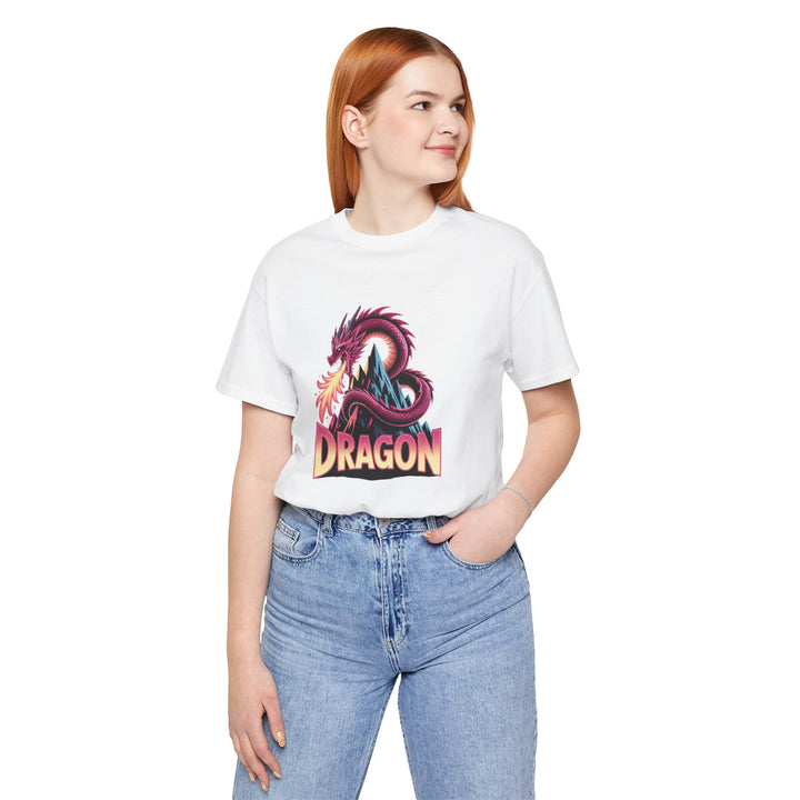 Dragon Graphic Tee, Unisex T-Shirt, Fantasy Shirt, Gift for Gamers, Dragon Lovers Shirt, Casual Wear, Unique Apparel