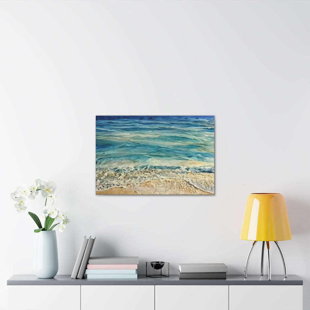 Stretched Beach Art Canvas Print