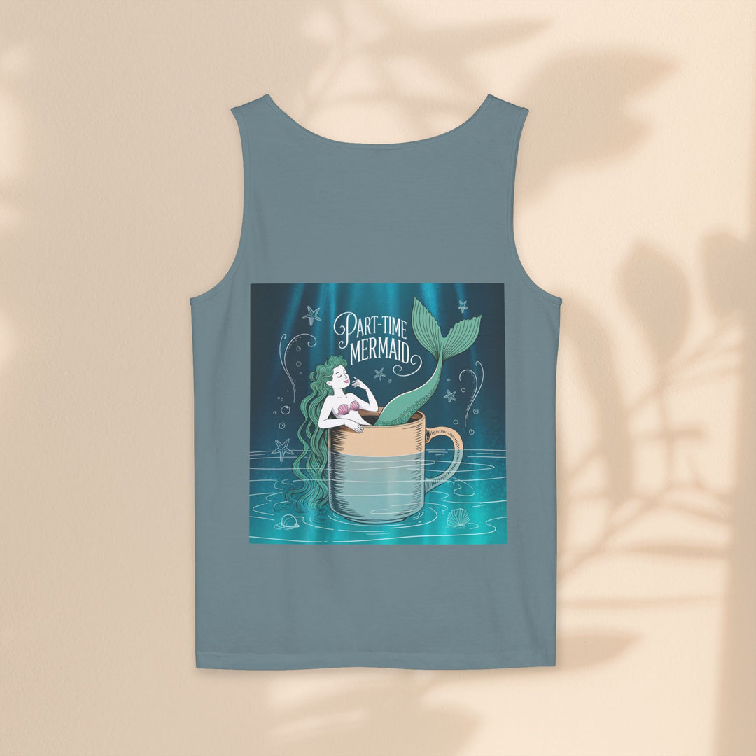 Part-Time Mermaid Unisex Tank Top, Casual Summer Tee, Cute Beachwear, Gift for Ocean Lovers, Quirky Mermaid Apparel
