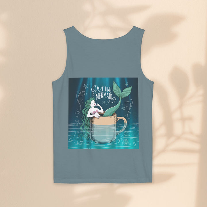 Part-Time Mermaid Unisex Tank Top, Casual Summer Tee, Cute Beachwear, Gift for Ocean Lovers, Quirky Mermaid Apparel