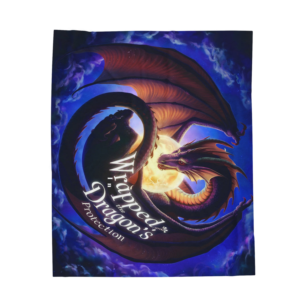 Wrapped Dragon's Protection Velveteen Plush Blanket