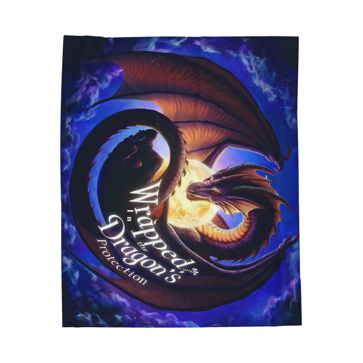 Wrapped Dragon's Protection Velveteen Plush Blanket