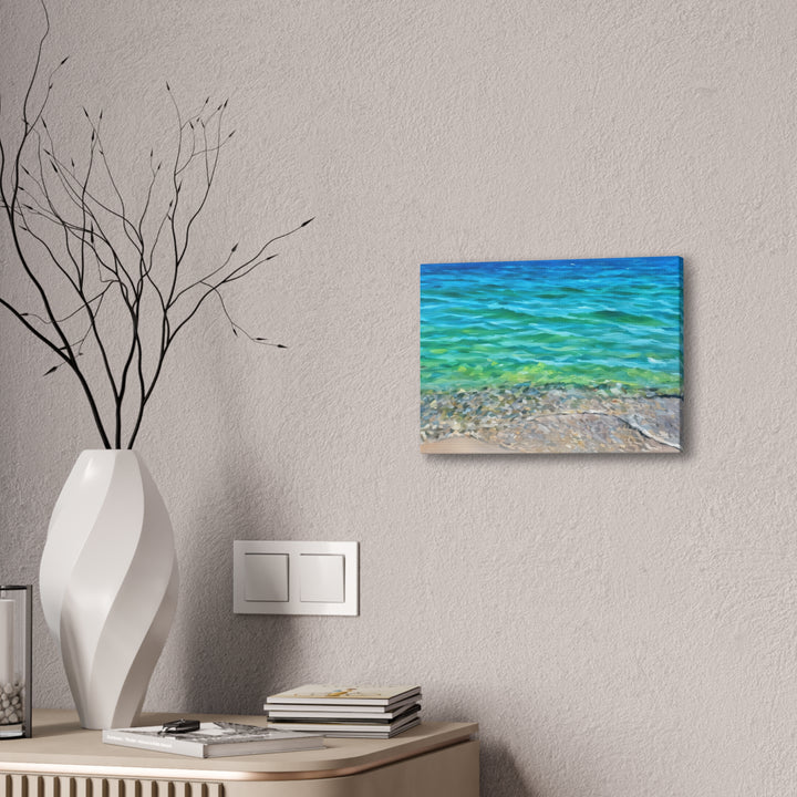Coastal Serenity Seascape Canvas Art Print