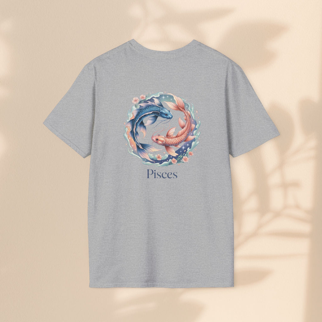Pisces Zodiac T-Shirt, Softstyle Tee, Astrological Gift, Horoscope Apparel, Birthday Gift for Pisces, Astrology Merch