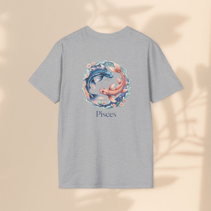 Pisces Zodiac T-Shirt, Softstyle Tee, Astrological Gift, Horoscope Apparel, Birthday Gift for Pisces, Astrology Merch