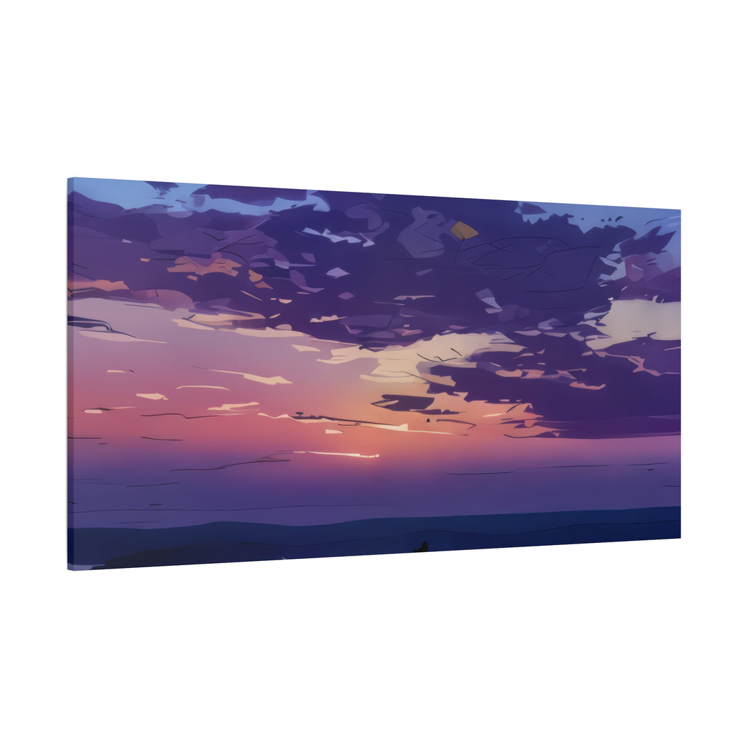 Elegant Sunset Canvas Print for Bedroom and Living Room
