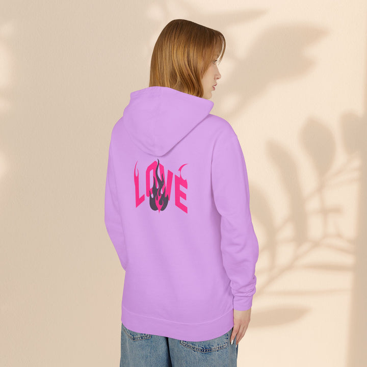 Unisex Lightweight Hooded Sweatshirt - LOVE