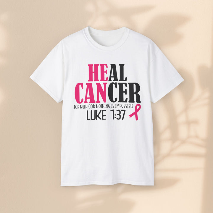 Heal Cancer Unisex Ultra Cotton Tee - Inspirational Faith-Based T-Shirt for Awareness