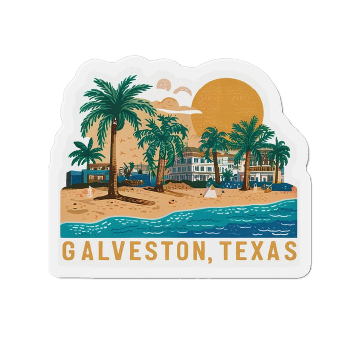 Die-Cut Magnets - Galveston Texas