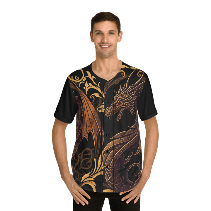 Men's Baseball Jersey - Golden Dragon