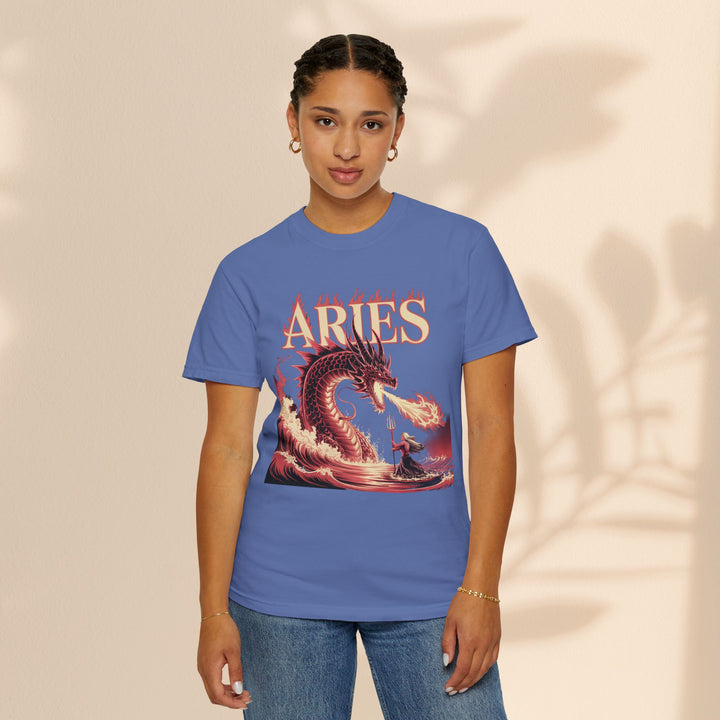 Aries Graphic T-Shirt: Unisex Astrology Tee, Zodiac Shirt for Birthdays & Everyday Wear, Perfect Gift for Aries Friends