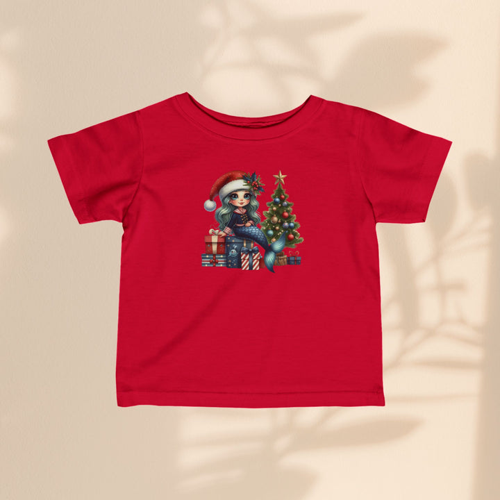 Infant Fine Jersey Tee - Mermaid Christmas