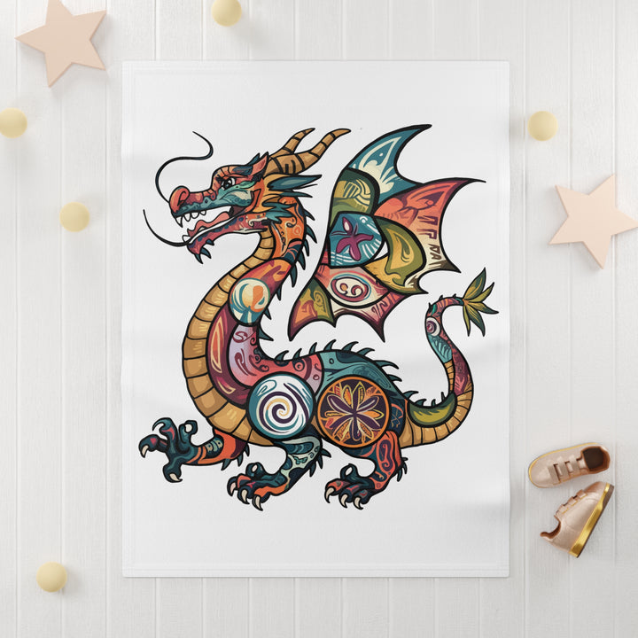 Soft Fleece Baby Blanket - Dragon Crest