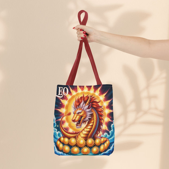 Leo Zodiac Tote Bag, Astrology Bag, Horoscope Tote, Birthday Gift, Festival Bag, Celestial Art Bag