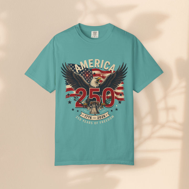 America 250 Eagle Patriotic T-Shirt — Independence Celebration Tee