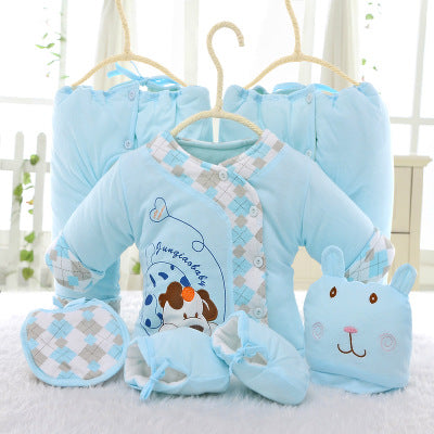 Newborn Baby Cotton Essentials 6-Piece Gift Set