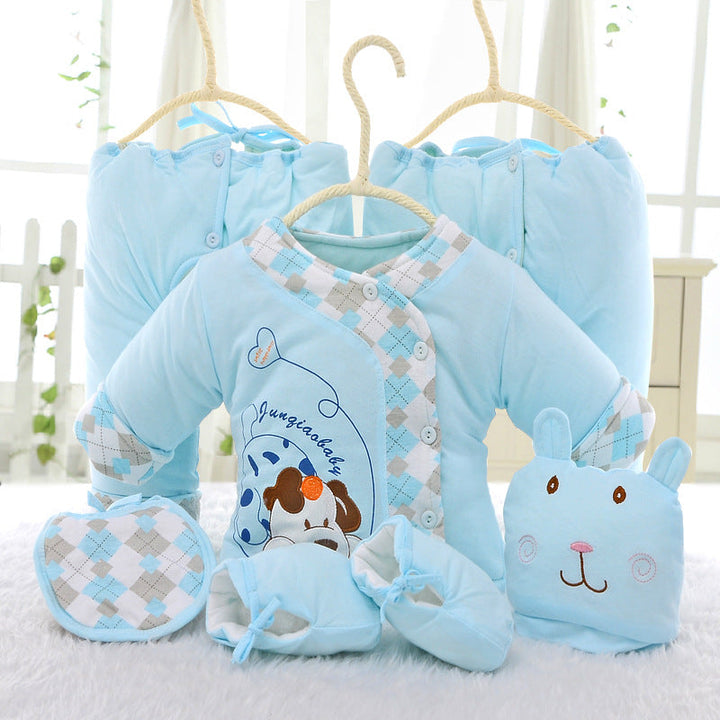 Newborn Baby Cotton Essentials 6-Piece Gift Set