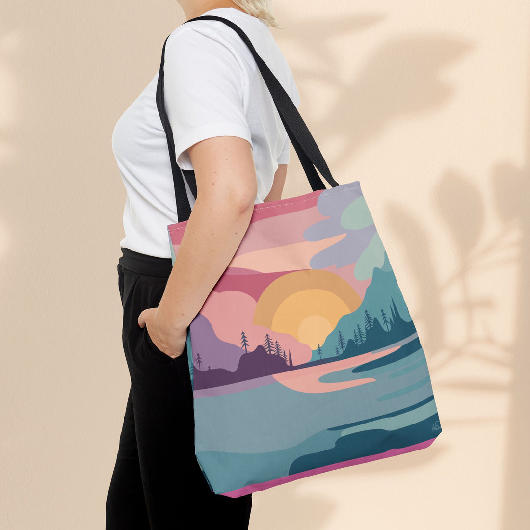 Tote Bag (AOP) - Pastel Scene