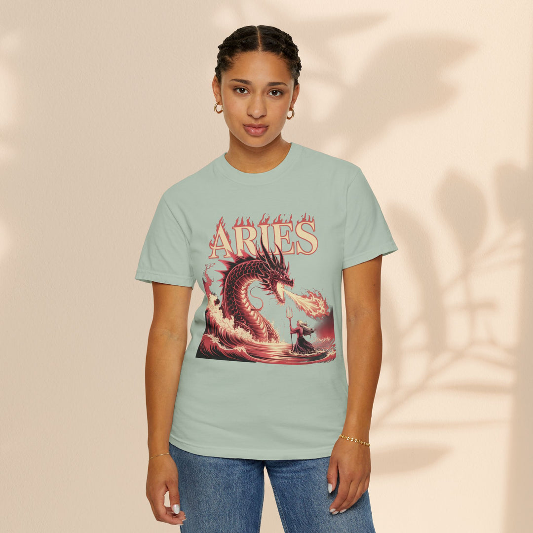 Aries Graphic T-Shirt: Unisex Astrology Tee, Zodiac Shirt for Birthdays & Everyday Wear, Perfect Gift for Aries Friends