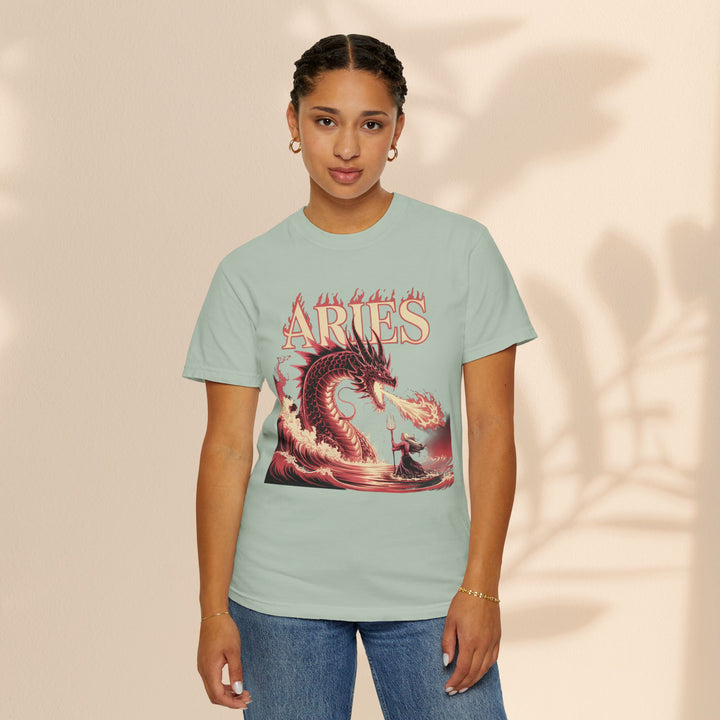 Aries Graphic T-Shirt: Unisex Astrology Tee, Zodiac Shirt for Birthdays & Everyday Wear, Perfect Gift for Aries Friends