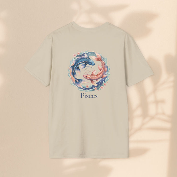 Pisces Zodiac T-Shirt, Softstyle Tee, Astrological Gift, Horoscope Apparel, Birthday Gift for Pisces, Astrology Merch