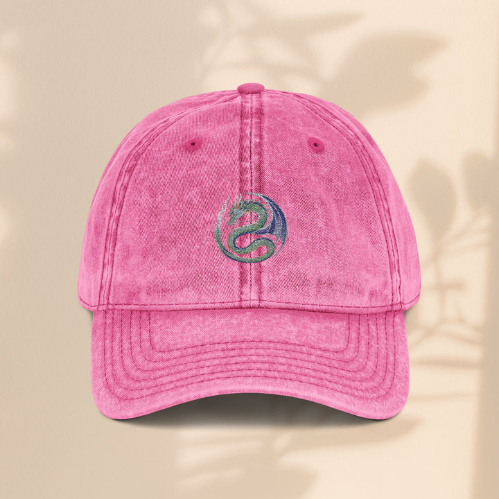 Vintage Embroidered Dragon Cap, Retro Baseball Hat, Gift for Her, Boho Accessories, Festival Wear, Casual Outfit