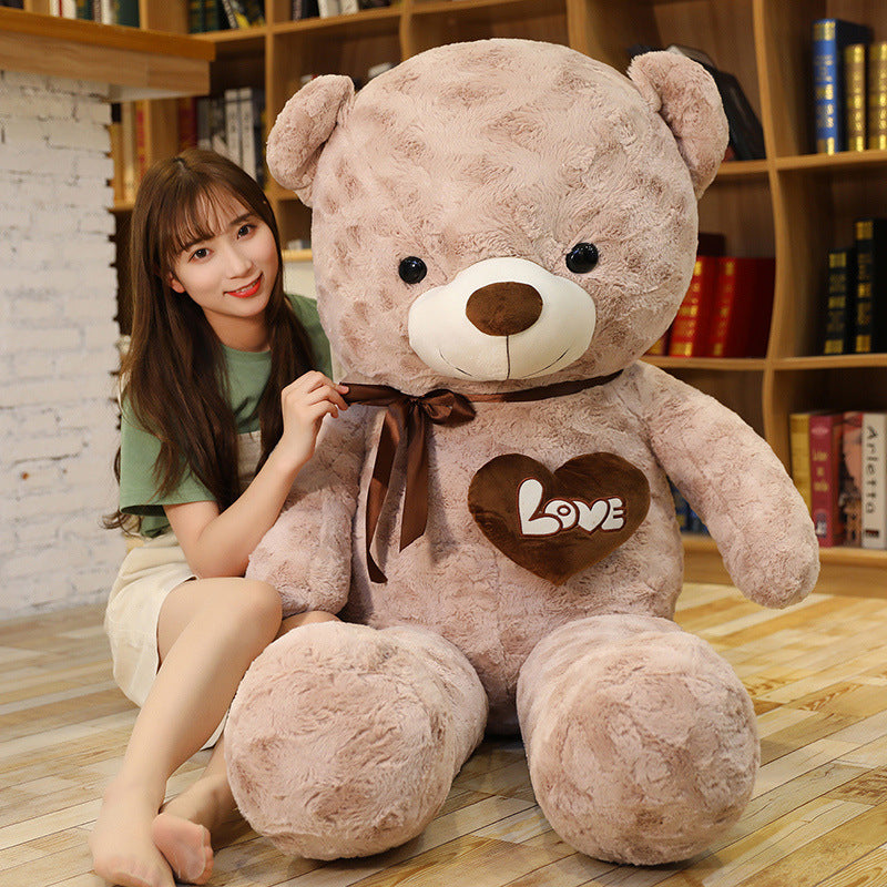 Large Rose Teddy Bear Plush Doll & Love Pillow