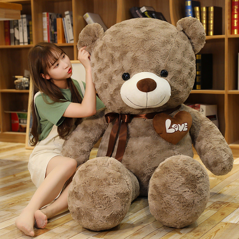 Large Rose Teddy Bear Plush Doll & Love Pillow