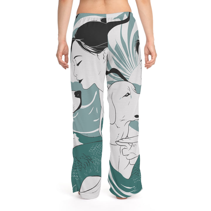 Women's Pajama Pants (AOP) - Japanese Mermaid with Lab