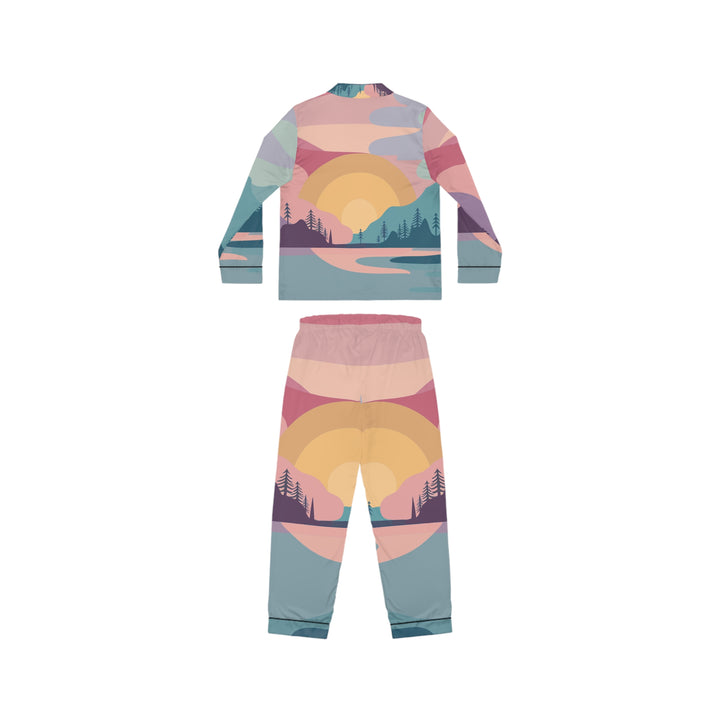 Women's Satin Pajamas  - Peaceful Scene