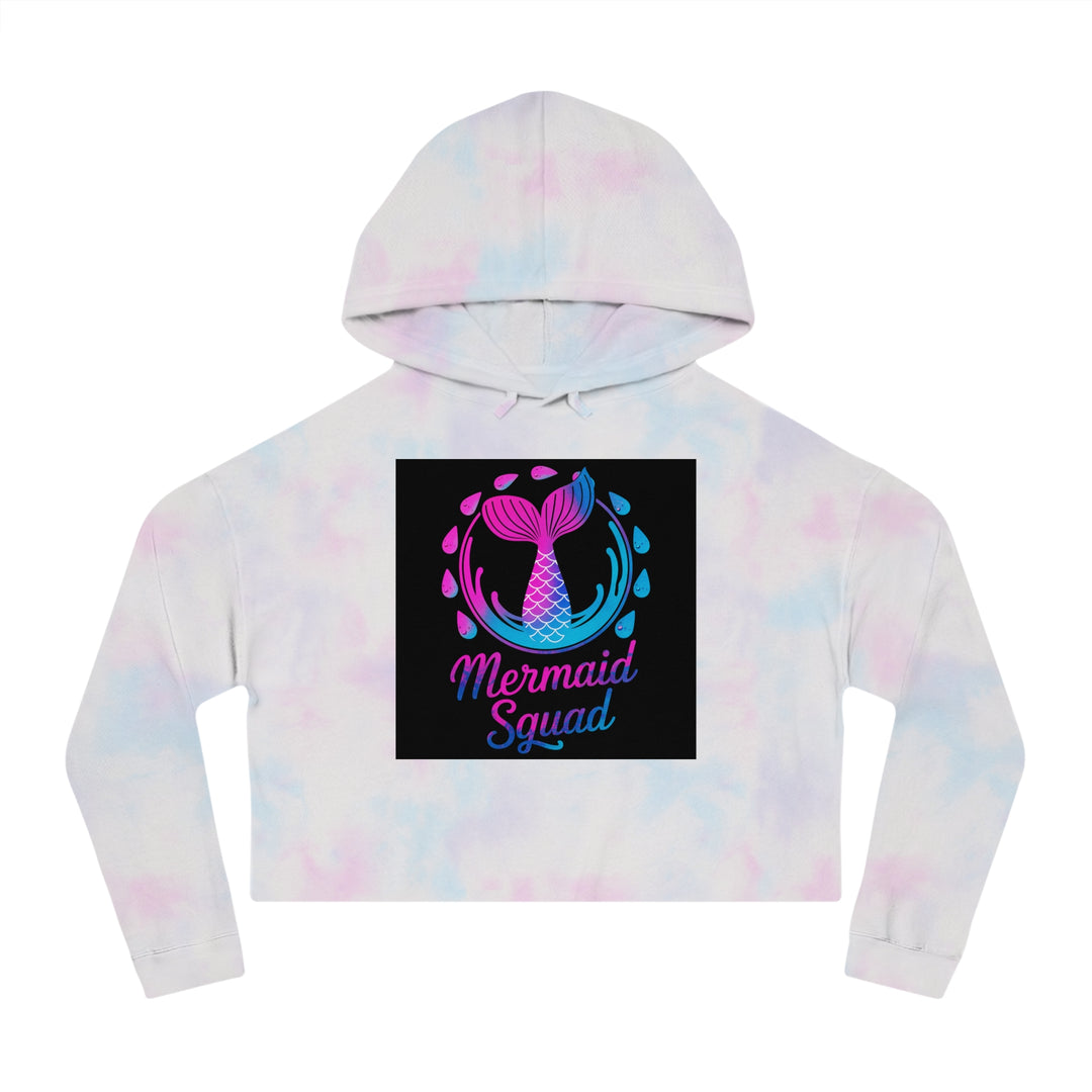 Women’s Cropped Hooded Sweatshirt - Mermaid Squad