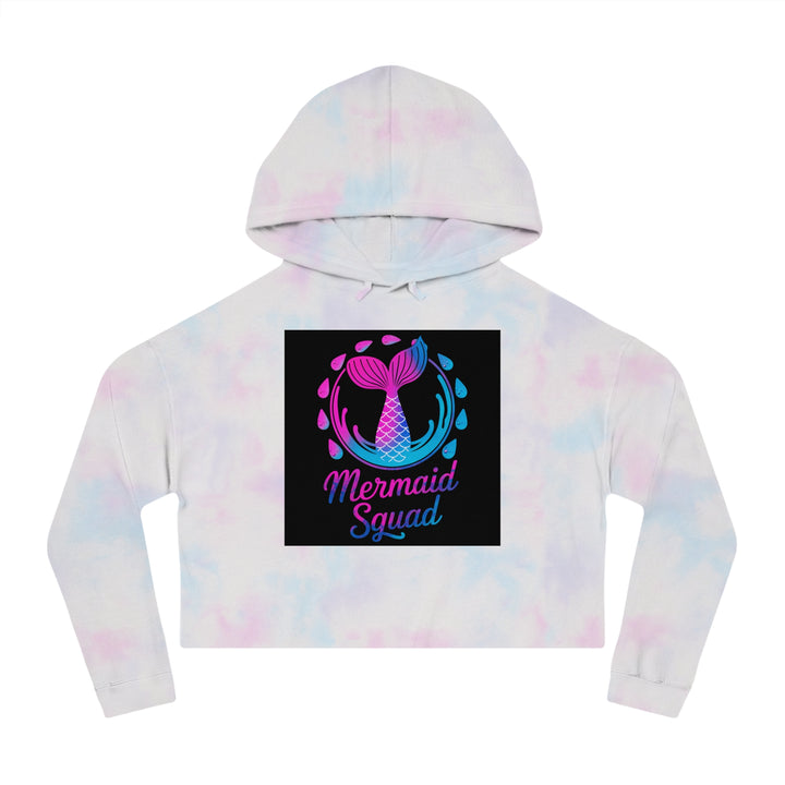 Women’s Cropped Hooded Sweatshirt - Mermaid Squad