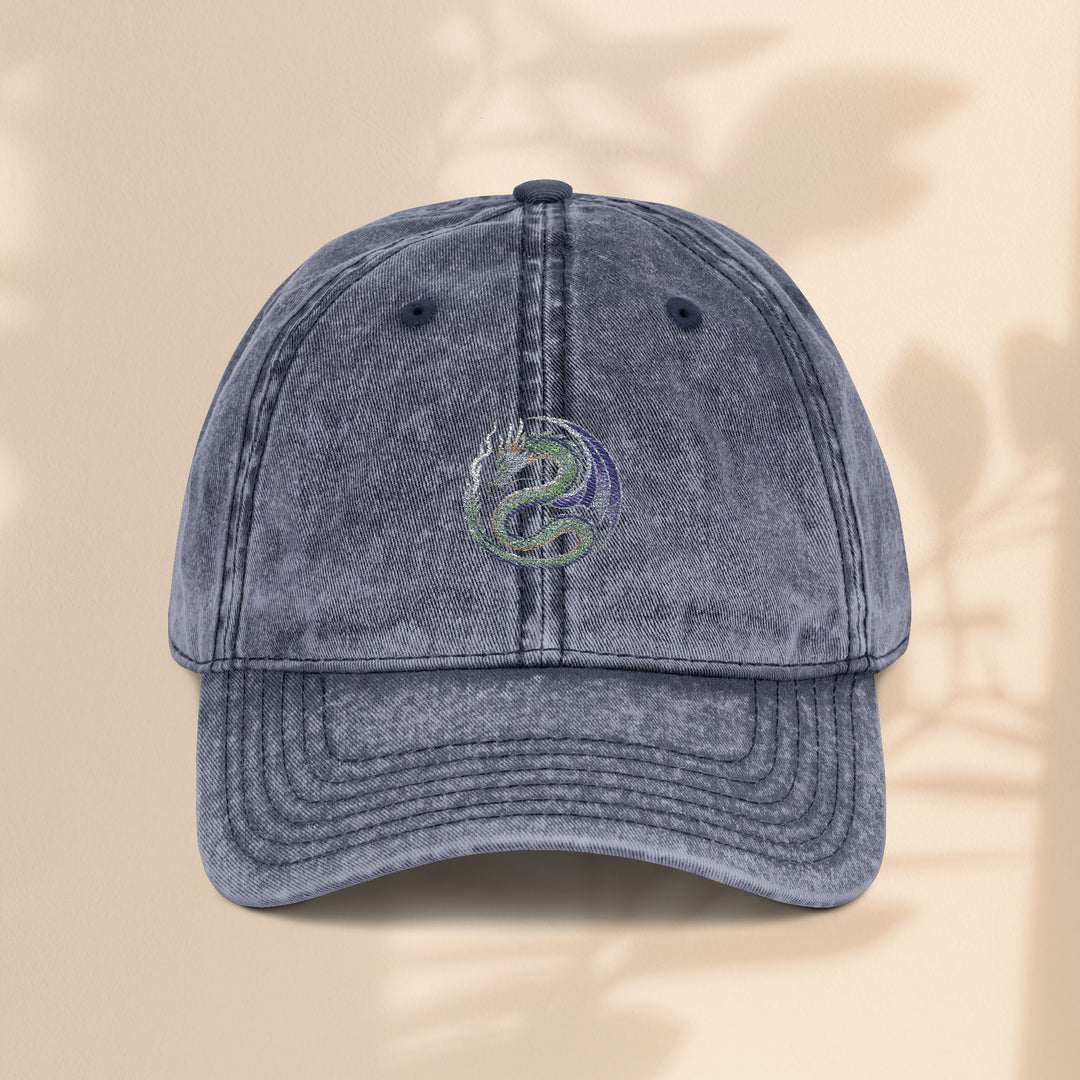 Vintage Embroidered Dragon Cap, Retro Baseball Hat, Gift for Her, Boho Accessories, Festival Wear, Casual Outfit