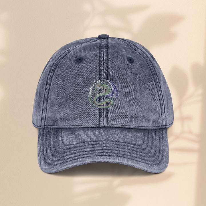 Vintage Embroidered Dragon Cap, Retro Baseball Hat, Gift for Her, Boho Accessories, Festival Wear, Casual Outfit