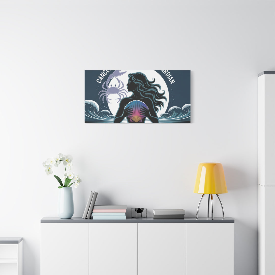 Zodiac Cancer Matte Stretched Canvas Wall Art
