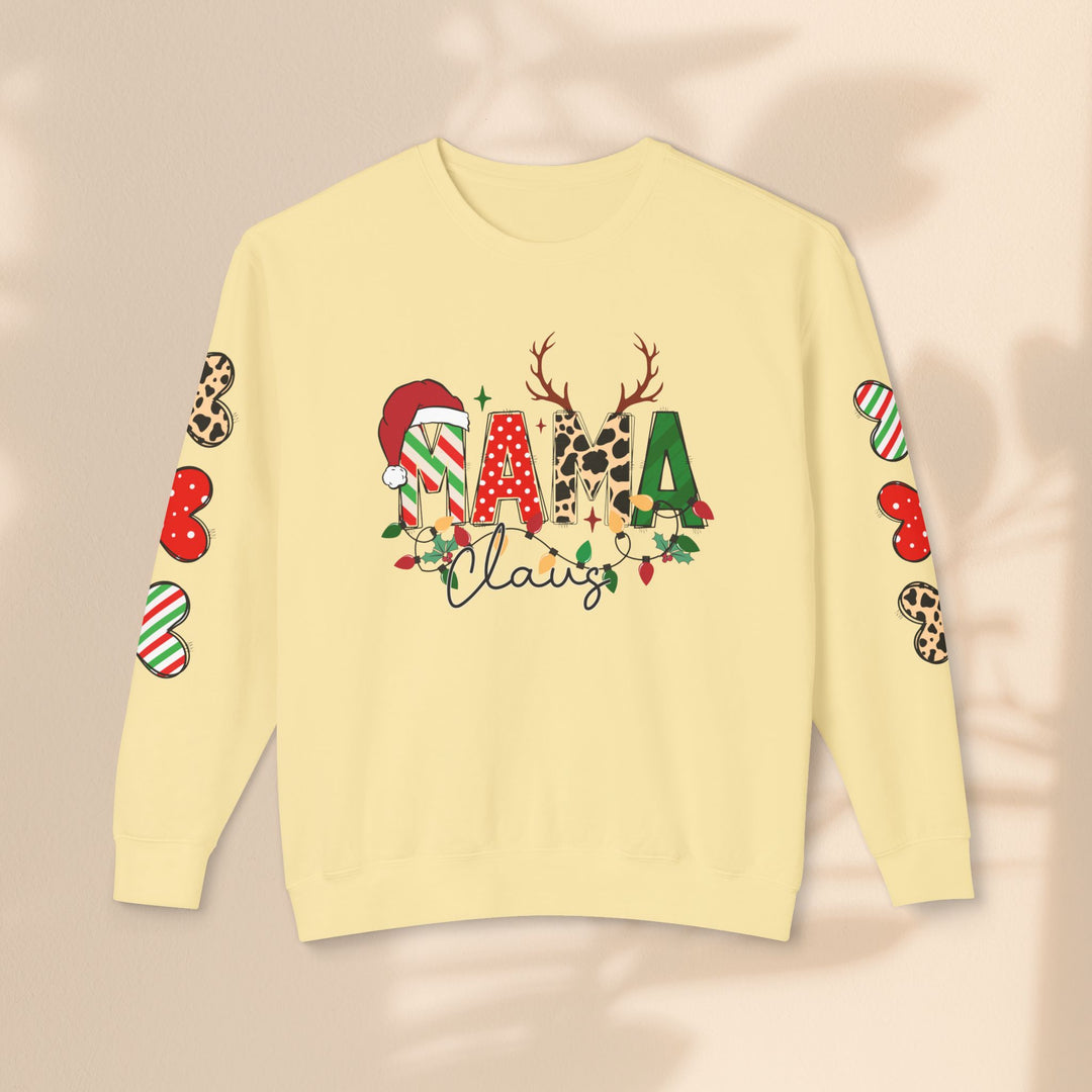 Mama Claus - Women's Lightweight Crewneck Sweatshirt