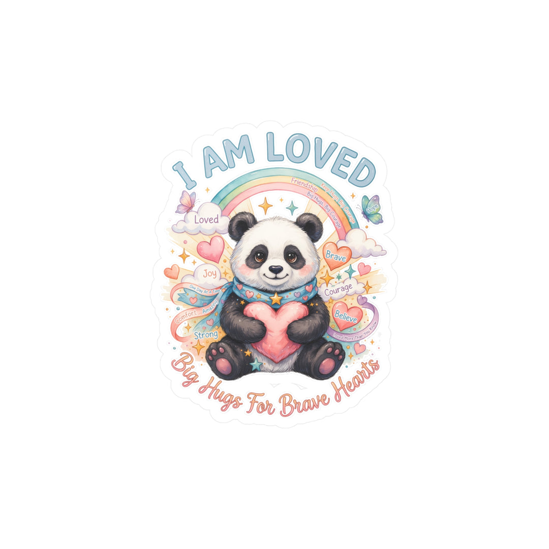 I Am Loved Panda Sticker | Brave Buddies™