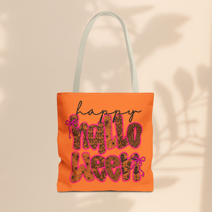 Happy Halloween Tote Bag – Reusable Trick-or-Treat Bag & Fall Gift